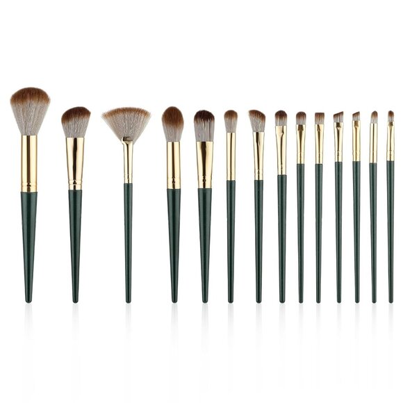 COPY - Makeup Brush Set Kit | 14-Piece Premium Synthetic Kabuki Brushes + Sponge - Picture 8 of 8